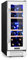 Klarstein Vinoteca, Nevera para Vinos con 2 Zonas Refrigeración, Botellero Puerta Cristal para Vino, Proseco, Expositor Interior y Exterior, Panel Táctil, 53 L., Vinoteca Capacidad 17 Botellas
