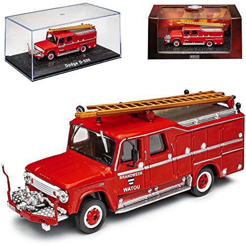 Agostini Dodge D-500 Feuerwehr Brandweer Watou Rot 1/72 Atlas Modell Auto