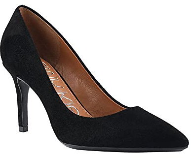 Calvin Klein Women's Gayle Pump, Black Suede, 7.5 UK