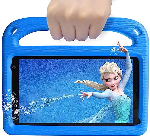 GOODTEL Tablette Enfants Android 11 de 7 Pouces, 32Go ROM, WiFi, Bluetooth, GPS, Play Store Installé, Double Caméra, Contrôle Parental, Emplacement MicroSD, avec étui pour Tablette -Bleu