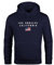 Neverless® Hoodie Herren Bedruckt Schriftzug California Los Angeles USA Amerika Flagge Fashion Streetstyle Navy S