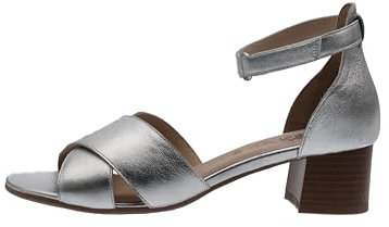 ara Damen Prato Sandal, Silber 047989, 41 EU Weit