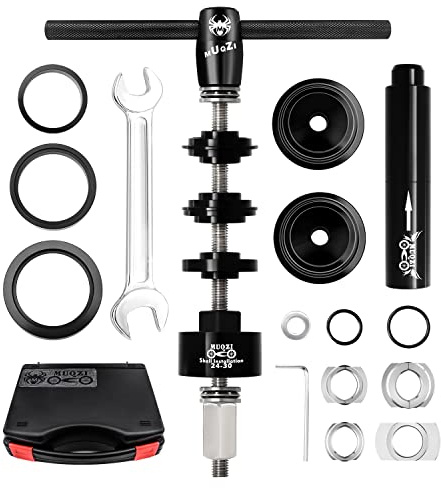MUQZI Bicycle Bottom Bracket Install Removal Tool Kit Bike BB86/BB30/BB91/BB92/PF30 Bottom Bracket Bearing and Headset Press Installation Tool, Black