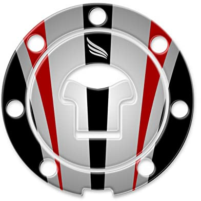 PROTEZIONE TAPPO BENZINA RESINA 3D COMPATIBILE CON HONDA CBR 600 RR 2004-2008 GP-669(NWS) (Rosso)
