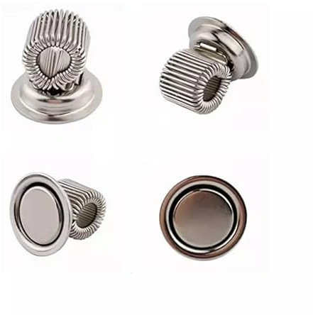Neodym-Stifthalter 4er-Packung | Silber | Magnetischer Stift- und Pinselhalter mit extra starkem Halt! | Ideal für Kühlschrank, Werkstatt, Büro oder Uni