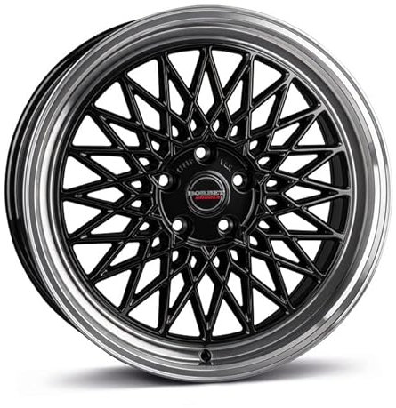 Borbet Felge B 8x17 ET40 5x100 black rim polished B 80740100557,1BRP
