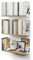 CASSA Wall Mounted Floating Book Shelves for Wall Set of 3, Shelf Bookshelf for Bedroom Living Room Office Bathroom Kitchen Rustic Wood with Metal Bracket (Natural White)