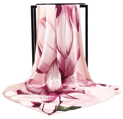 KGDUYC cheche,echarpes et Foulards Femme,Foulard Femme,Bandana,Foulard Cheveux Femme,Foulard en Soie Lisse pour Femme, châle Long, écharpe Chaude et élégante (90 * 180cm)