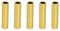 PATIKIL M10 Feines Gewinde Lampenröhre 5 Pack 40mm Gewinde Hohlrohr Adapter Messing Kupplung Verbinder Rohranschluss