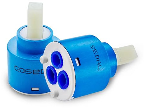 40 mm Keramik Kartusche SEDAL (1 Stück) für Einhand Armaturen, Einhebelmischer, Armaturen Ersatzteile Kartuschen für Wasserhahn Bad, Küchenarmatur und Waschtischarmatur