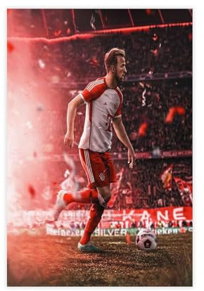 FKLZEBXV Harry Kane 61.0 cm Leinwand-Poster, Schlafzimmer, Dekoration, Landschaft, Büro, Raumdekoration, Geschenk, ungerahmt, 30 x 45 cm