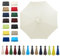 HonunGron UV50+ Telo di Ricambio per Ombrellone 6 Stecche/8 Stecche, Tettoia di Ricambio per Ombrello 2m/2.7m/3m Copertura di Ricambio per Ombrellone da Giardino (3m - 8 ribs,Beige)