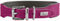 HUNTER Hundehalsband Malta, Farbe: Magenta, aus gefettetem Softvollrindleder, weich unterlegt, strapazierfähig, Brillante Farben, handgefertigt, Made in Germany, Größe: 37