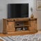 Meuble TV Halden 2 portes coulissantes en bois massif 150 x 40 x 60 cm