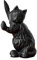 Black Cat Door Stop Heavy Cast Iron Stopper Indoor Garden Decorative Ornament