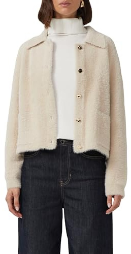 s.Oliver BLACK LABEL Damen 2170661 Fake Fur Jacke