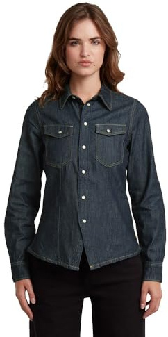 G-STAR Damen Kick Slim Shirt ls wmn