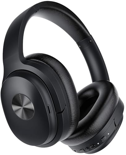 Silensys Active Noise Cancelling Headphones Bluetooth Headphones (Black)