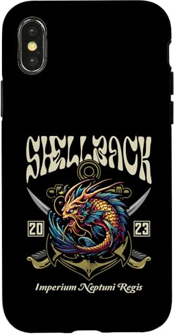 Shellback 2023 Equator Crossing Design für das Jahr 2023 Hülle für iPhone X/XS