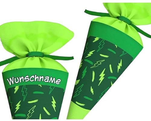 Generisch Schultüte passend für Bärtastisch personalisiert – Stoff Zuckertüte mit Namen | Einschulung 2026 Jungen | Kissenoption | Schulanfang Geschenk
