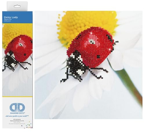 DIAMOND DOTZ Painting, Beginner Kit, Daisy Lady, 20 x 20cm, DD3.001