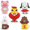 LEIZHAN USB Memory Stick 2.0 Cute Animals 8GB External Storage Device For Laptop PC Nice Gift 5 pcs/set …