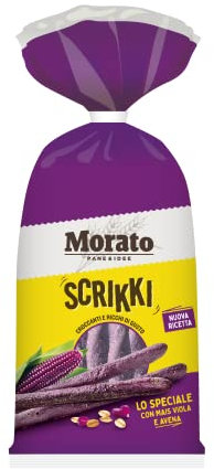 Morato Scrikki Mais Grissini con Farina di Mais Viola, 200g