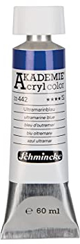 Schmincke AKADEMIE Acryl color Ultramarinblau in 60 ml-Tube, 23 442 011