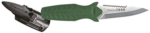 SALVIMAR PredaThor Cuchillo de Buceo, Adultos Unisex, Verde(Military Green), S