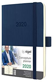 SIGEL C2033 Wochenkalender 2020, ca. A6, dunkelblau, Softcover Conceptum - weitere Modelle