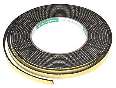 sourcing map Dichtungsschaumband 8mm breit 2mm dick 5m/16,4ft lang selbstklebender Dichtungsstreifen für die Fenstertürisolierung