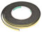 sourcing map Ruban d'étanchéité en Mousse Adhésive Bande Pour Fenêtre Porte Isolation 8mm Large 2mm Épais 5m Long