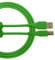 UDG U95002GR Cavo USB 2.0 (A-B) - Audio ad alta velocità ottimizzato USB 2.0 A-maschio a B-maschio, verde, 2 metri