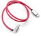 Audi 8S0051435L Ladekabel USB-C auf USB-C Verbindungskabel Kabel gewinkelt rot, ca. 63 cm