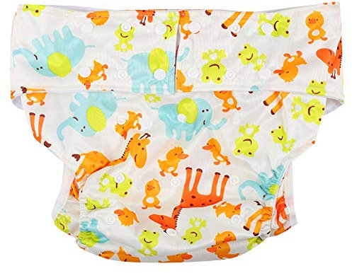 Stoffwindel für Erwachsene, waschbare wiederverwendbare Inkontinenzschutzunterwäsche für ältere Menschen Einstellbare atmungsaktive Windel gegen Leckagen für Erwachsene für Frauen und Männer(A51)