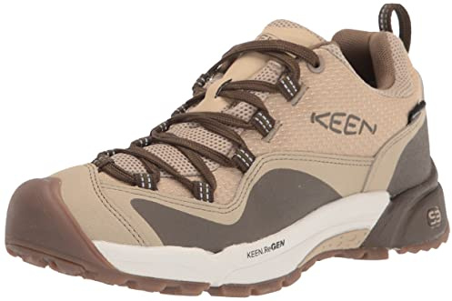 KEEN Wasatch Crest Waterproof Sneaker für Damen, Safari Timberwolf, 40.5 EU