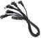 Cable de Alimentación para Pedal de Efectos de Guitarra, Adaptador de Cable Divisor de Fuente de Pedal de Guitarra en Cadena de Margarita de 5 Vías con Enchufe En ángulo Recto para Pedales de Efectos