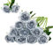 Floralsecret 12 pezzi, bouquet di rose artificiali in seta, fiori finti per decorazioni nuziali di casa, colore argento