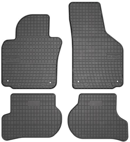 MOTOS Gummimatten Auto Fussmatte passend für SEAT Leon II 2005-2012 Verbessern Sie Ihren Reisekomfort mit Antirutschmatte Auto- Allwetter fußmatten Auto, Schutz vor Verschmutzung