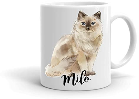 Forever Personal Designs *Personalised* Ragdoll Cat 11oz Mug