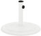 vidaXL Cast Iron Umbrella Base-White Outdoor Parasol Holder Stand, Stability Adaptable Fit for Poles 35/38/48mm, Decorative Floral Design, Garden/Patio Furniture