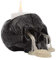 Harz Schädel Totenkopf Kerzenhalter, Totenkopf Deko Schwarz Teelichthalter, HalloweenTotenschädel Kerzenhalter, Wohnkultur Dekorativer Harzskelett (1 Stück)
