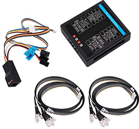Hsthe Sea 14-Licht-LED-Lichtgruppe mit analoger Steuerverbindung für 1: 10 & 8 RC-Autos