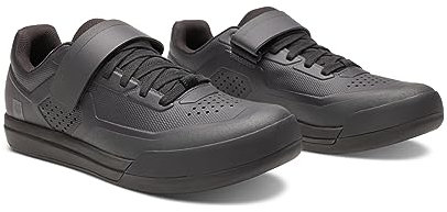 Fox Racing Fox Union MTB Schuhe - Geformte Kappe, Power Strap, Ultratac-Sohle für optimalen Grip, 2-Loch-Cleat-System, Komfort & Schutz für Trails - Farbe: Black, Größe: 46