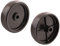 SECURA 2x Roue d'appui (plate) compatible avec MTD 96 13AH765F600 Tracteur de pelouse
