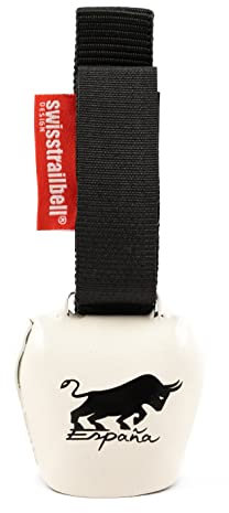 swisstrailbell® Fahrradklingel Spanish Holidays Edition, Snow White: Spanish Bull Bell, Trailbell