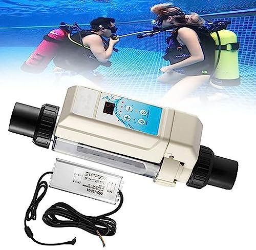 8/16/12/20g/h Salzwasser-Chlorator Salzanlage Pool Salzwasser Chlorinator Selbstreinigungs Salz Chlor Generator für Schwimmbadfür 50m³ Schwimmbad,20g/h