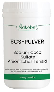 Sodium Coco Sulfate (SCS-Pulver) – 800 g | Anionisches Tensid aus Kokosöl | Für Naturkosmetik & DIY-Reinigung | Hochwirksam, vegan & naturbasiert
