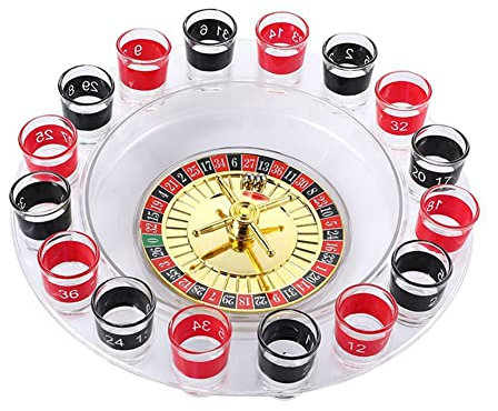 Seprendi Lucky Wheel Entertainment Turntable Drinkware Game Turntable Bar Supplies 16 Tassen