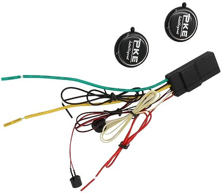 VIMAZ Auto-Alarmanlage, 12 V, Entriegelung mit Diebstahlschutz, 2,4 GHz, Auto-Dunkelverriegelung, CR2032-Batterie, 8 Meter Sensor, Auto-Sicherheitssystem